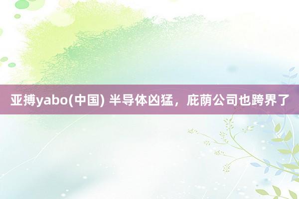 亚搏yabo(中国) 半导体凶猛，庇荫公司也跨界了